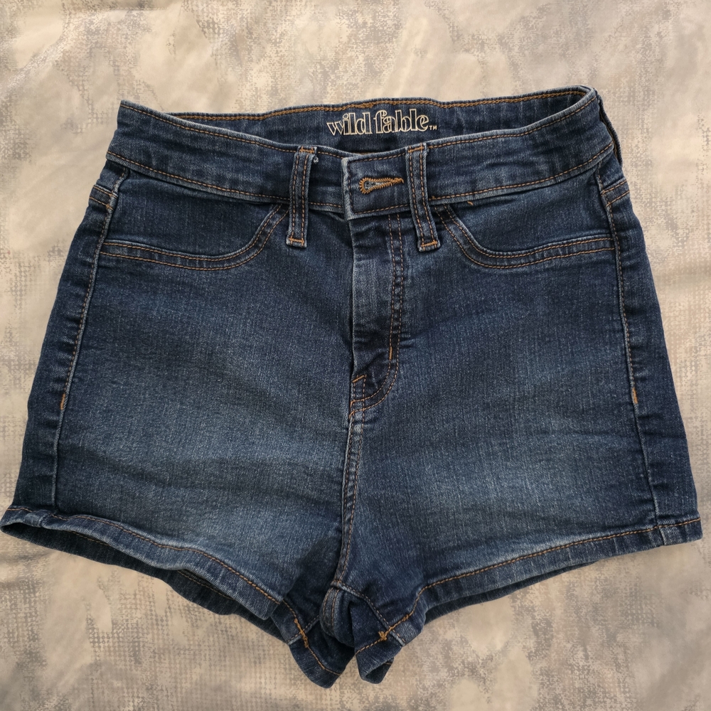 Wild Fable Women's Blue Denim Shorts